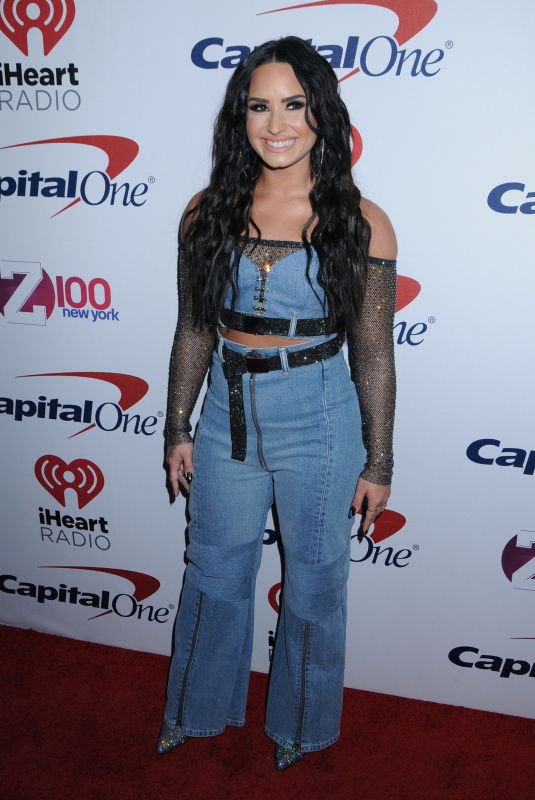 DEMI LOVATO at Z100 Jingle Ball in New York 12/08/2017