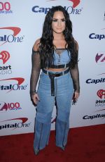DEMI LOVATO at Z100 Jingle Ball in New York 12/08/2017
