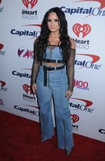 DEMI LOVATO at Z100 Jingle Ball in New York 12/08/2017
