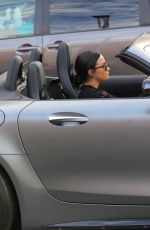 DEMI LOVATO Driving Out in Her Mercedes Coupe Out in Beverly Hills 12/24/2017