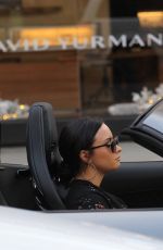 DEMI LOVATO Driving Out in Her Mercedes Coupe Out in Beverly Hills 12/24/2017