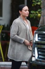 DEMI LOVATO Leaves Fred Segal