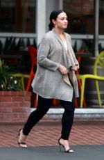 DEMI LOVATO Leaves Fred Segal