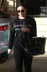 DEMI LOVATO Out Shopping in Beverly Hills 12/24/2017