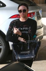 DEMI LOVATO Out Shopping in Beverly Hills 12/24/2017