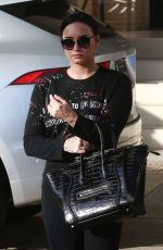 DEMI LOVATO Out Shopping in Beverly Hills 12/24/2017