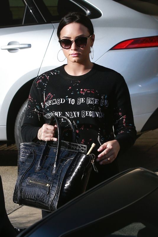 DEMI LOVATO Out Shopping in Beverly Hills 12/24/2017