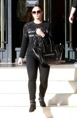 DEMI LOVATO Out Shopping in Beverly Hills 12/24/2017