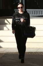 DEMI LOVATO Out Shopping in Beverly Hills 12/24/2017