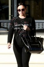 DEMI LOVATO Out Shopping in Beverly Hills 12/24/2017