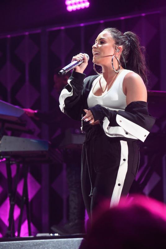 DEMI LOVATO Performs at Power 96.1