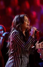DEMI LOVATO Performs at The Voice Live Finale 12/19/2017