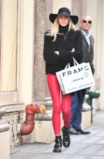 DEVON WINDSOR Out Shopping in New York 12/19/2017