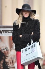 DEVON WINDSOR Out Shopping in New York 12/19/2017