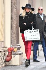 DEVON WINDSOR Out Shopping in New York 12/19/2017