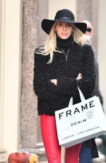 DEVON WINDSOR Out Shopping in New York 12/19/2017