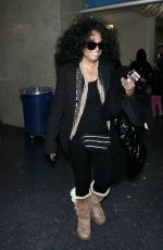 DIANA ROSS Arrives at Los Angeles International Airport 12/30/2017