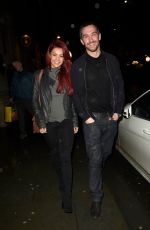 DIANNE BUSWELL and Anthony Quinlan Leaves Grand Pacific Restaurant in Manchester 12/22/2017