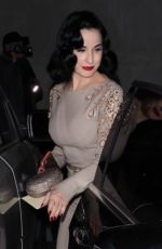 DITA VON TEESE at a Gallery Opening at Maxfield 12/16/2017