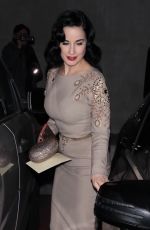 DITA VON TEESE at a Gallery Opening at Maxfield 12/16/2017