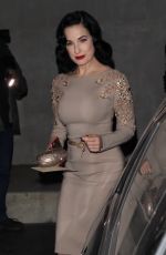 DITA VON TEESE at a Gallery Opening at Maxfield 12/16/2017