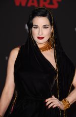 DITA VON TEESE at Star Wars: The Last Jedi Premiere in Los Angeles 12/09/2017