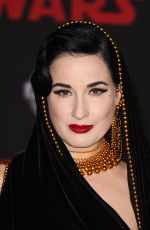 DITA VON TEESE at Star Wars: The Last Jedi Premiere in Los Angeles 12/09/2017