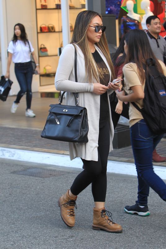 DOROTHY WANG Out at The Grove in Los Angeles 12/09/2017