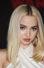 DOVE CAMERON at Star Wars: The Last Jedi Premiere in Los Angeles 12/09/2017