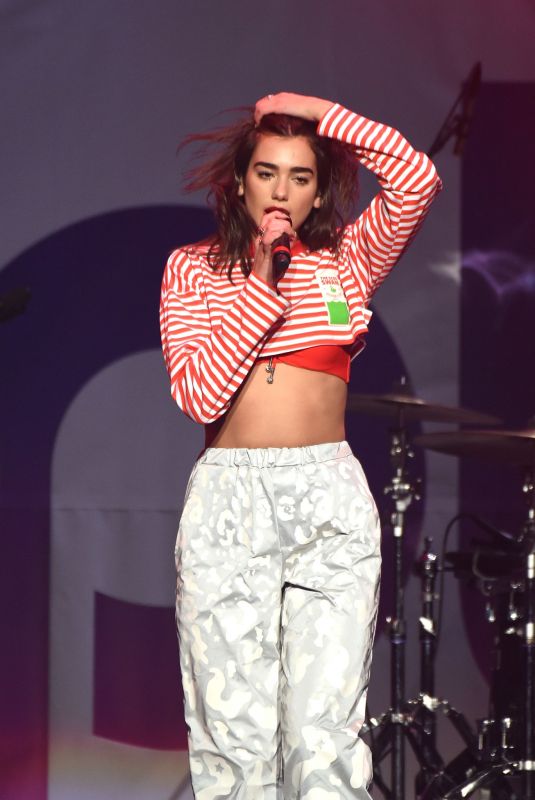 DUA LIPA Performs at 99.7 Now! Poptopia in San Jose 12/02/2017