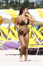 ELETTRA LAMBORGHINI in Bikini at a Beach in Miami 12/02/2017