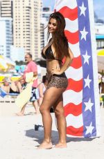 ELETTRA LAMBORGHINI in Bikini at a Beach in Miami 12/02/2017