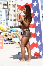 ELETTRA LAMBORGHINI in Bikini at a Beach in Miami 12/02/2017
