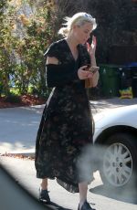 ELIZABETH BANKS in An Arm Sling Out in Los Angeles 12/03/2017