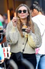 ELIZABETH OLSEN and Robbie Arnett Out for Ice Cream in Los Angeles 12/30/2017