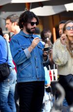 ELIZABETH OLSEN and Robbie Arnett Out for Ice Cream in Los Angeles 12/30/2017