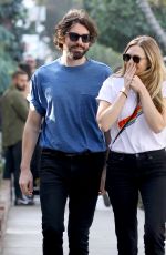 ELIZABETH OLSEN and Robbie Arnett Out for Ice Cream in Los Angeles 12/30/2017