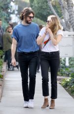 ELIZABETH OLSEN and Robbie Arnett Out for Ice Cream in Los Angeles 12/30/2017