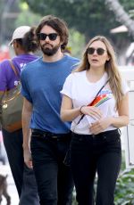 ELIZABETH OLSEN and Robbie Arnett Out for Ice Cream in Los Angeles 12/30/2017