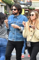 ELIZABETH OLSEN and Robbie Arnett Out for Ice Cream in Los Angeles 12/30/2017