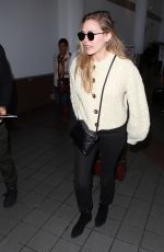 ELIZABETH OLSEN Arrives at LAX Airport in Los Angeles 12/01/2017