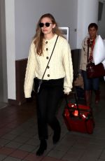 ELIZABETH OLSEN Arrives at LAX Airport in Los Angeles 12/01/2017