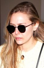 ELIZABETH OLSEN Arrives at LAX Airport in Los Angeles 12/01/2017