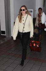 ELIZABETH OLSEN at LAX Airport in Los Angeles 12/01/2017