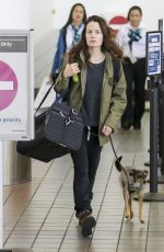 ELIZABETH REASER at LAX Airport in Los Angeles 11/29/2017