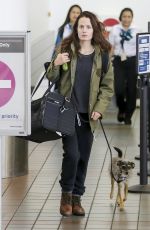 ELIZABETH REASER at LAX Airport in Los Angeles 11/29/2017