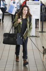 ELIZABETH REASER at LAX Airport in Los Angeles 11/29/2017