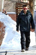ELLE EVANS and Matthew Bellamy Out for Coffee in Aspen 12/27/2017