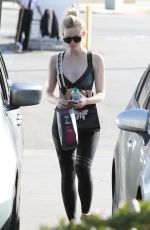 ELLE FANNING at a Gym in Los Angeles 12/27/2017