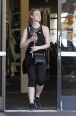 ELLE FANNING in Tights Out in Los Angeles 12/12/2017